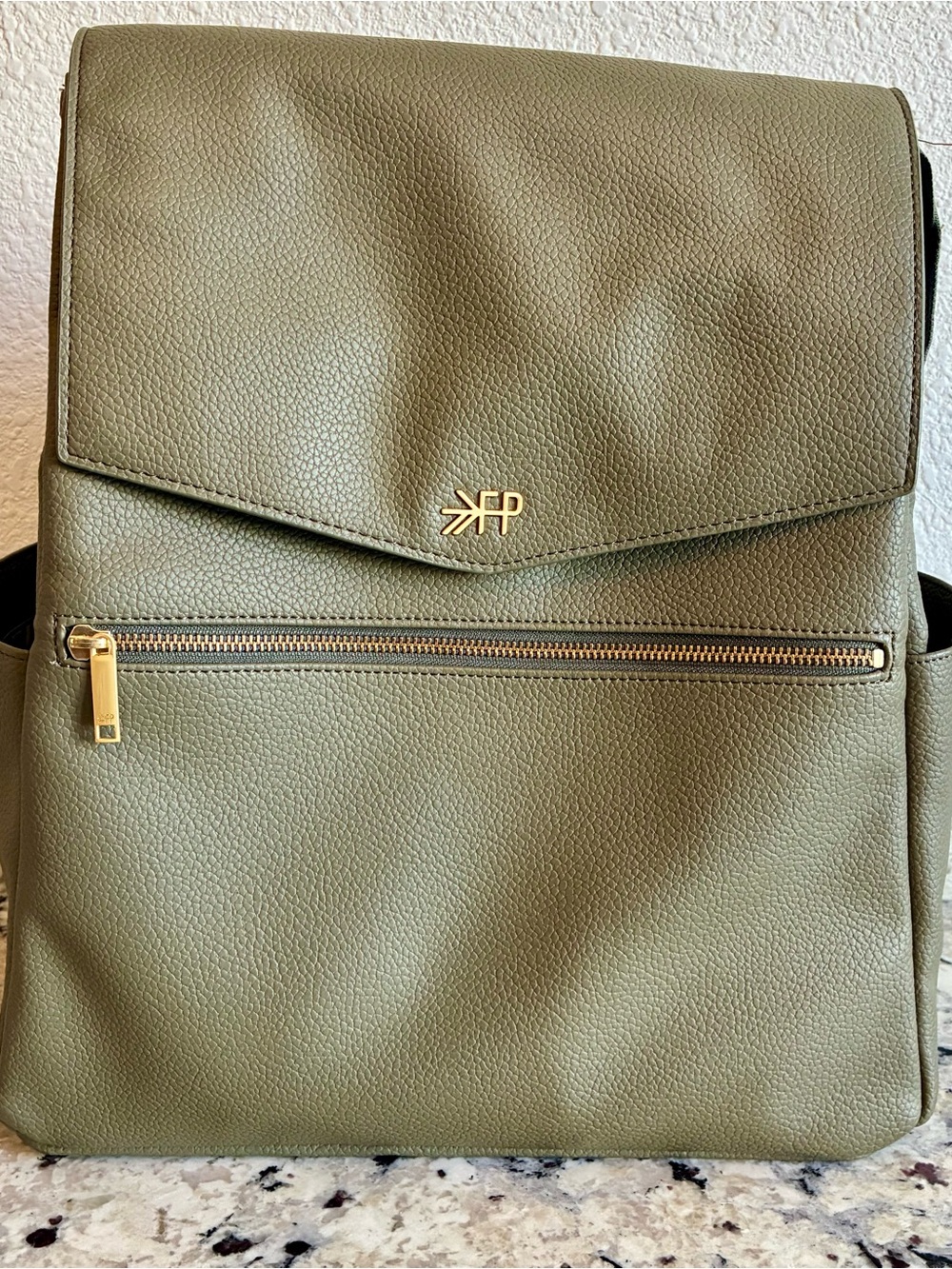 Freshly Picked Convertible Classic Sage Green Diaper Bag ll Backpack
